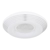 LED-DECKENLEUCHTE 41293-24 - Klar/Chromfarben, Design, Kunststoff/Metall (39/8,3cm) - Globo