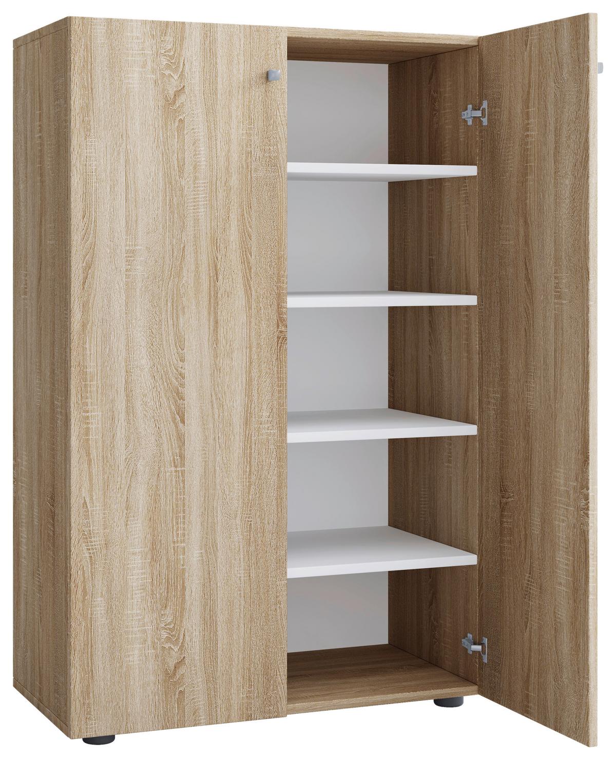 Omara Za Čevlje Lona Xl, Hrast - siva/črna, Konvencionalno, umetna masa/leseni material (70/110/39cm) - MID.YOU