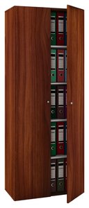 Mehrzweckschrank aus MDF in Kern Nussbaum Regal aus Holzwerkstoff (MDF) in Kern Nussbaum
