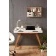 Vrtljivi Stol Phillipp - črna/bela, Moderno, kovina/umetna masa (61/79-90,5/53cm) - Mömax modern living