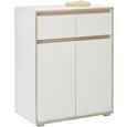 Komoda Pluto - bela/hrast sonoma, Moderno, leseni material (80/103/48cm) - Mömax modern living Komoda Pluto - bela/hrast sonoma, Moderno, leseni material (80/103/48cm) - Mömax modern living