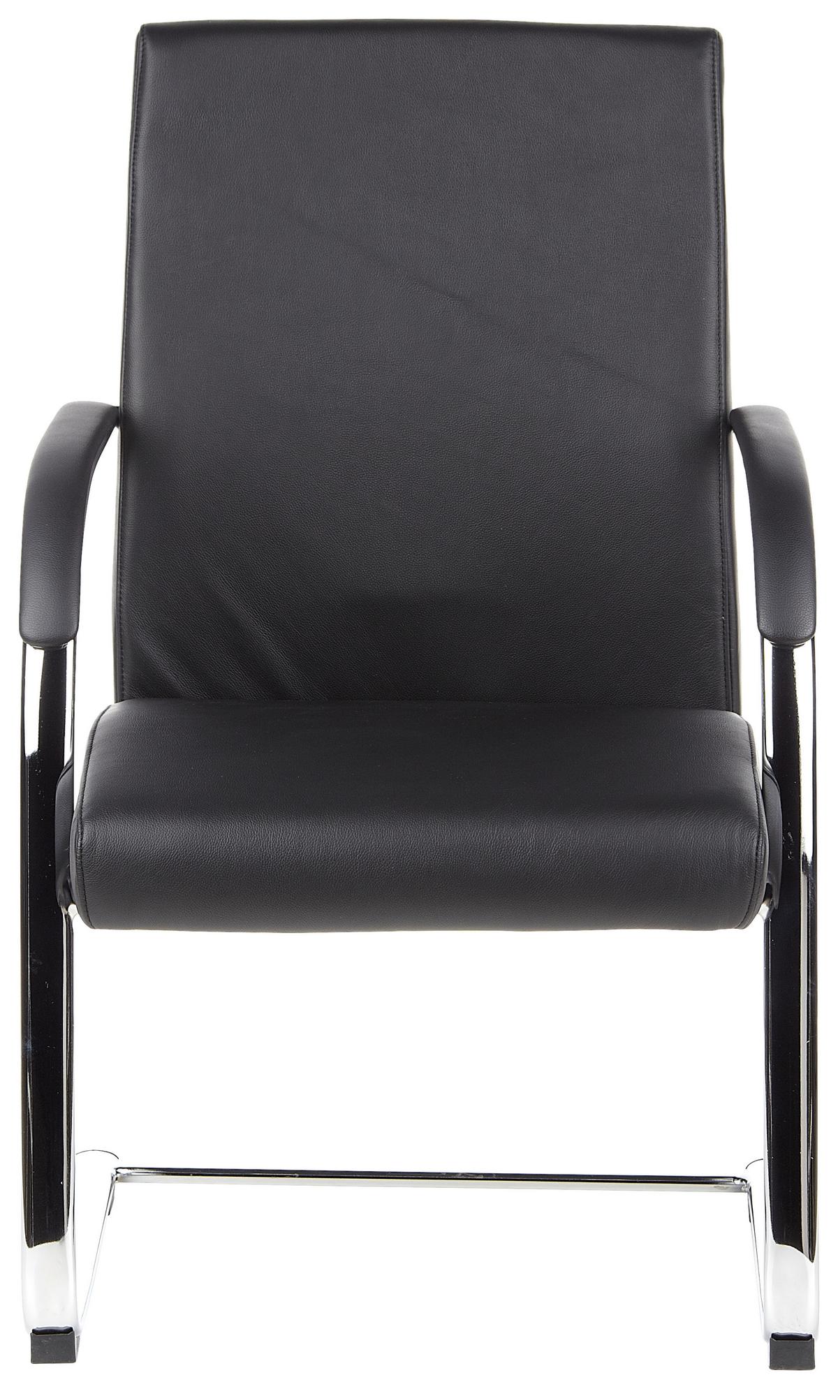 Konferenčni Stol Barolo V, Črna - črna, Moderno, kovina/tekstil (60/101/49cm) - MID.YOU