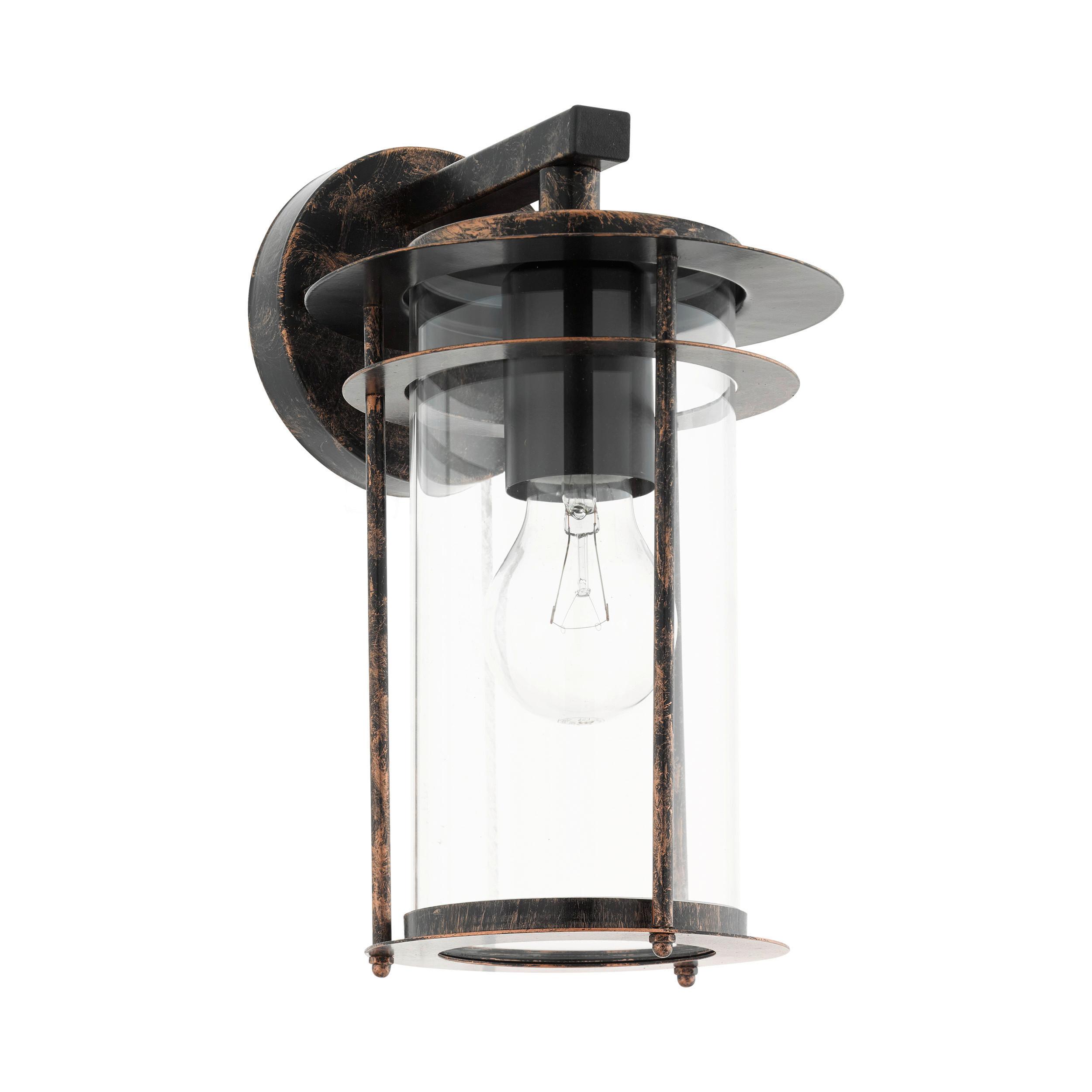 Aussenwandleuchte 96241 Valdeo - Klar/Transparent, Basics, Glas/Metall (16,5/27,5/20cm) - Eglo