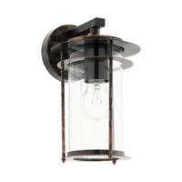 Aussenwandleuchte 96241 Valdeo - Klar/Transparent, Basics, Glas/Metall (16,5/27,5/20cm) - Eglo