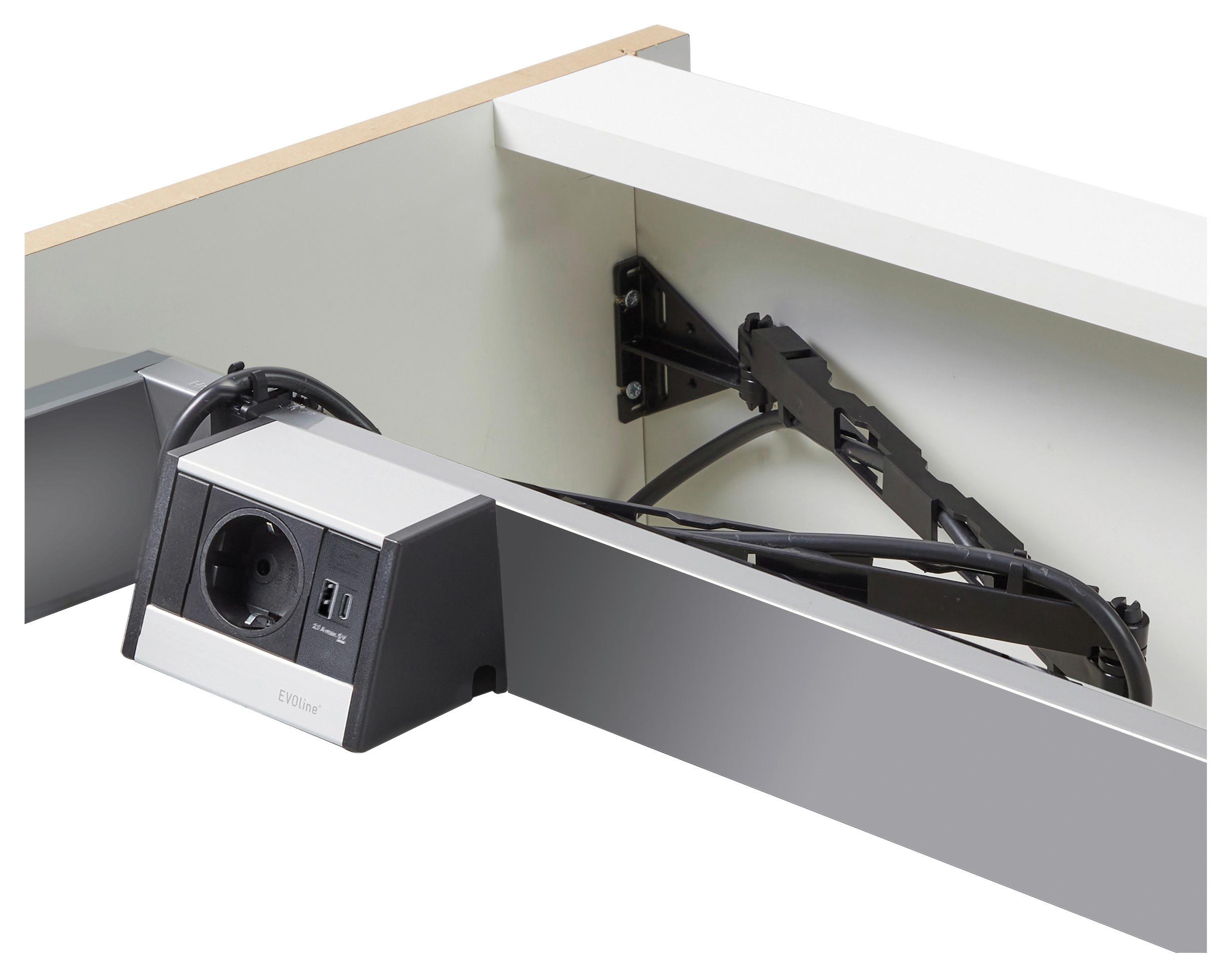 Steckdosenelement in Silberfarben - Silberfarben, Metall (10,4cm) - Vogt