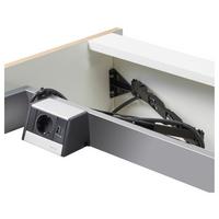 Steckdosenelement in Silberfarben - Silberfarben, Metall (10,4cm) - Vogt