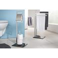 Držalo Za Wc-papir Spruce 1 - črna/krom, kovina/steklo (25/70/20cm) - Mömax modern living Držalo Za Wc-papir Spruce 1 - črna/krom, kovina/steklo (25/70/20cm) - Mömax modern living