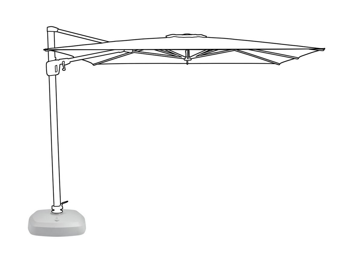 Sonnenschirmständer Roll Base Maxi Anthrazit - Anthrazit, Basics, Kunststoff (90/22/90cm) - Suncomfort by Glatz