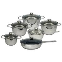 Set de oale 12/1 Avery - străveziu/culoare inox, Konventionell, sticlă/metal - ELO