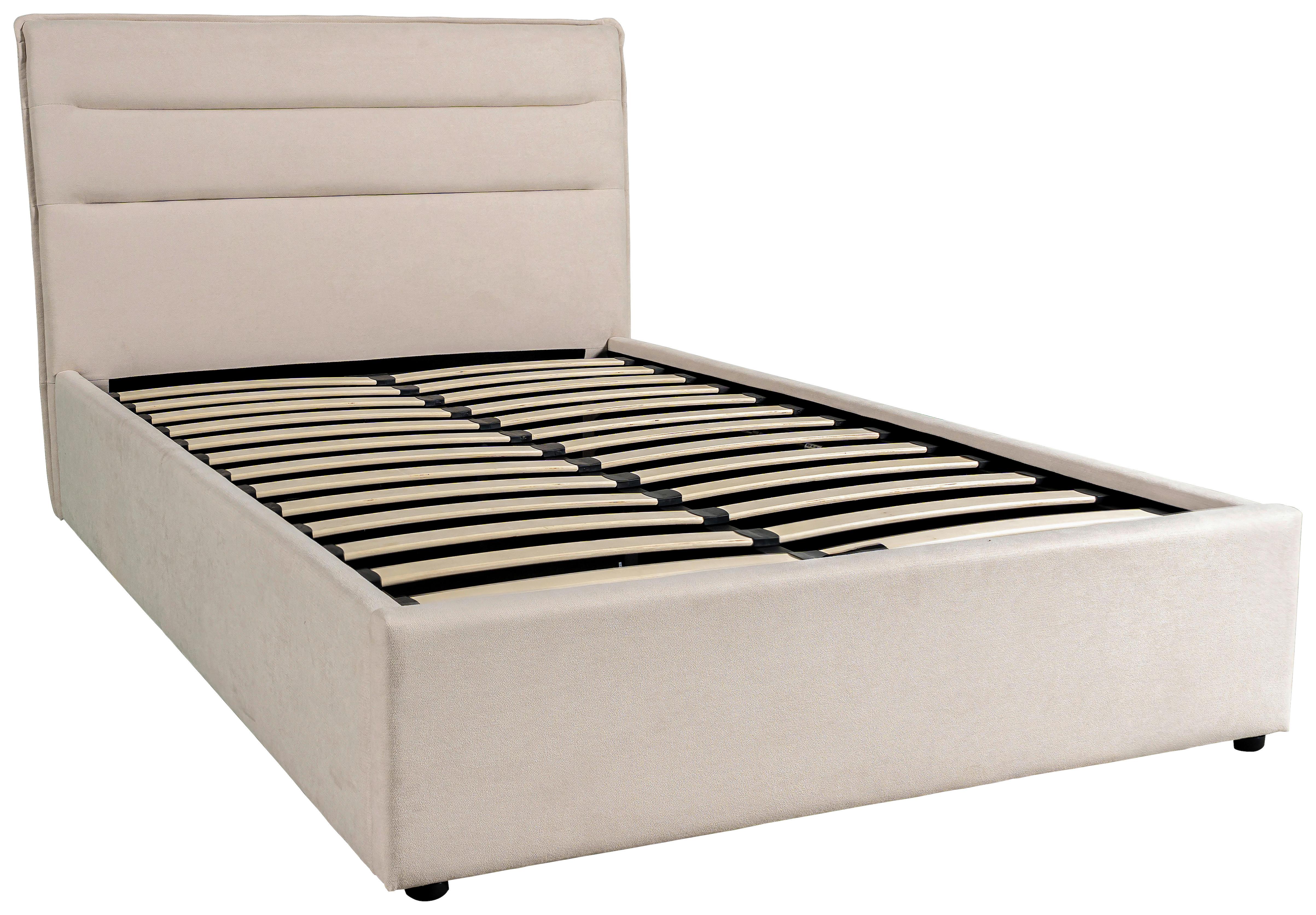 STOPPAD SÄNG SIENNA -EXKLUSIV- -BASED- - beige/svart, Lifestyle, metall/trä (120/200cm) - Based