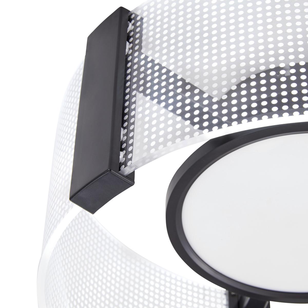 LAMPA SUFITOWA LED MARGE - czarny/biały, Modern, tworzywo sztuczne/metal (40/16,5cm) - Bessagi Home