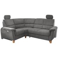 Wohnlandschaft Parole Dunkelgrau Struktur - Wildeiche/Dunkelgrau, KONVENTIONELL, Holz/Textil (186/237cm) - Livetastic