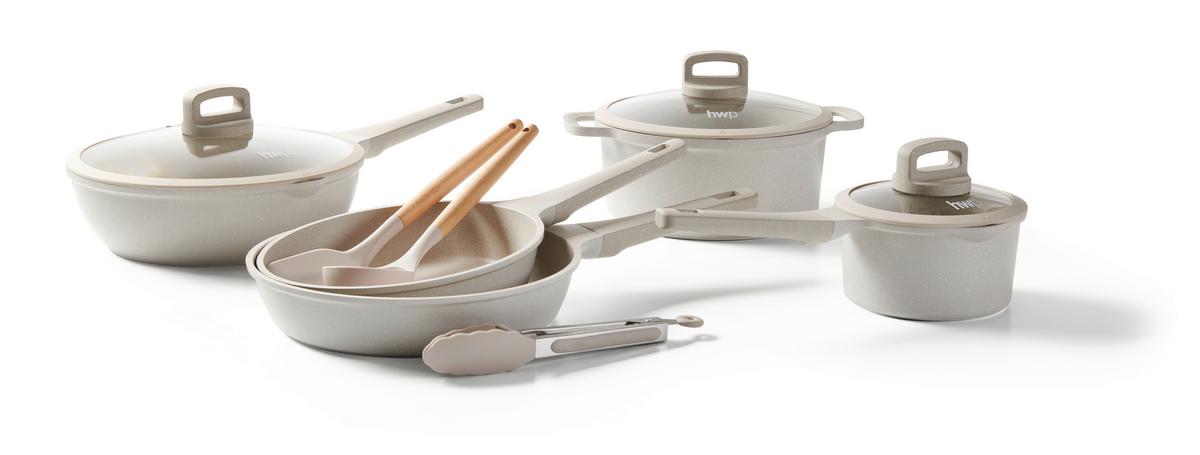 ZESTAW GARNKÓW SAHARA - beżowy/przejrzysty, Basics, tworzywo sztuczne/metal - Homeware Profession.