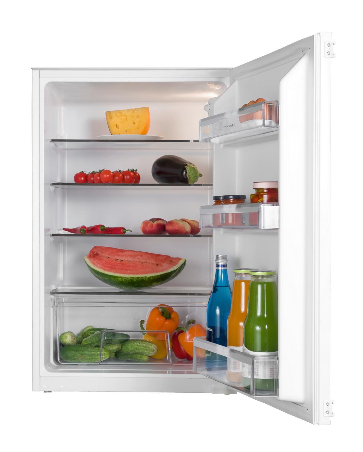 Kühlschrank 30661 Schlepptürtechnik - Weiß, MODERN, Metall (56/87,6/55cm) - Mican