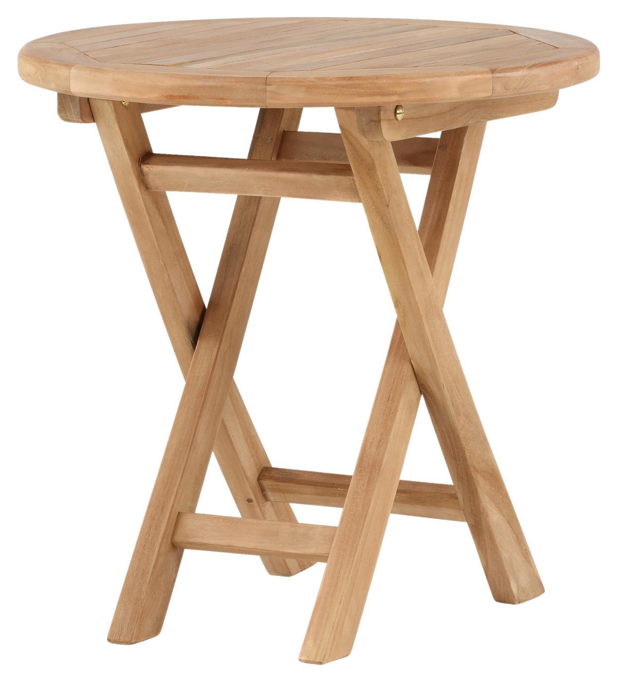 Gartenbeistelltisch Kenya ca. 50x50 cm Teak massiv - Teakfarben, KONVENTIONELL, Holz (50/50/50cm) - Gardenson