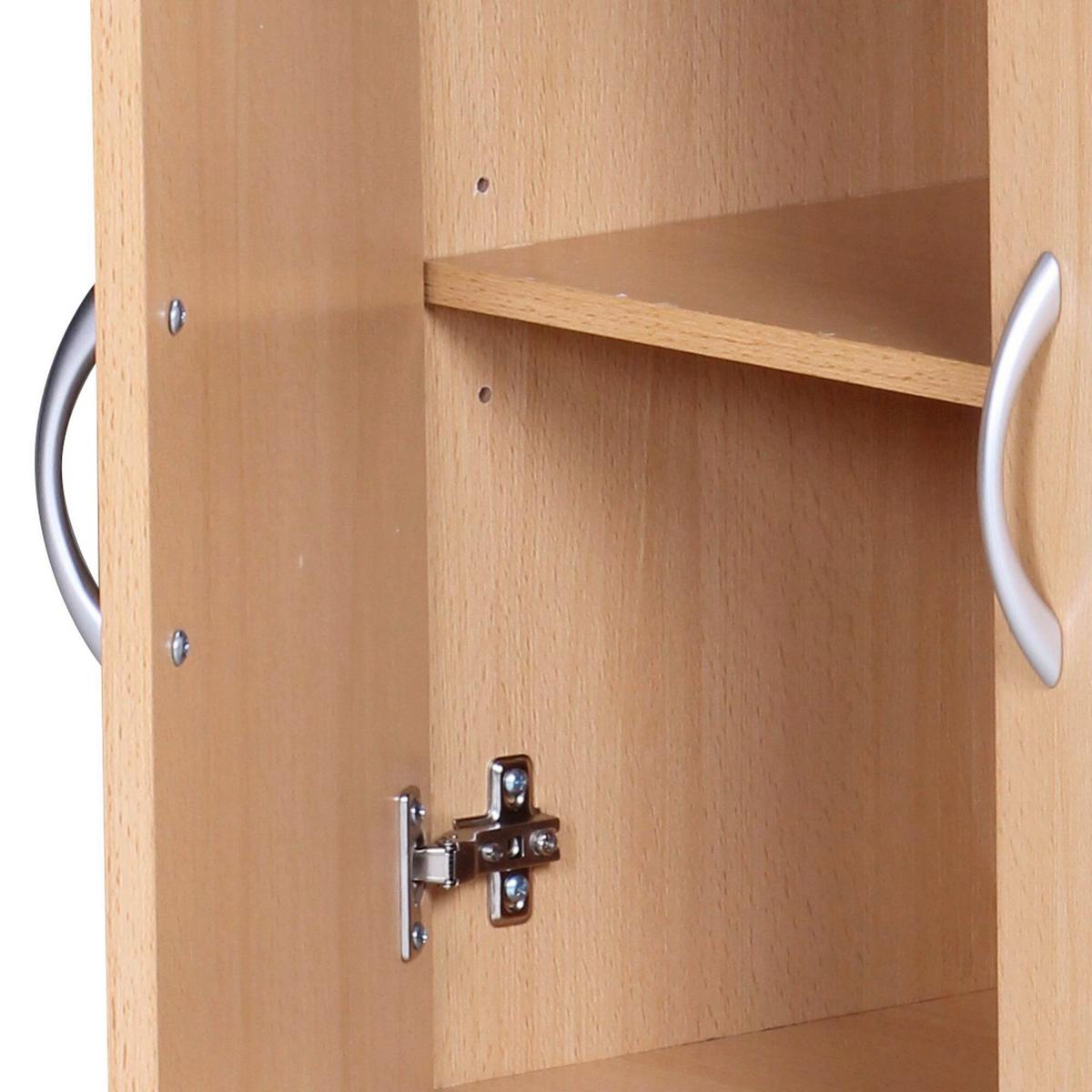 SCHUHSCHRANK SCHUHSCHRANK BUCHE OPTIK - Buchefarben/Grau, Design, Holzwerkstoff/Kunststoff (60/75/30cm) - MID.YOU