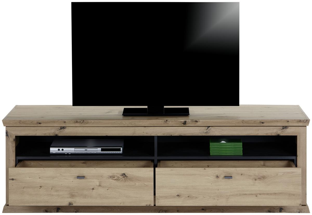 Tv Element Harvey, Barva Hrasta - barve hrasta/antracit, Trendi, kovina/leseni material (180/55,4/50cm) - Mömax