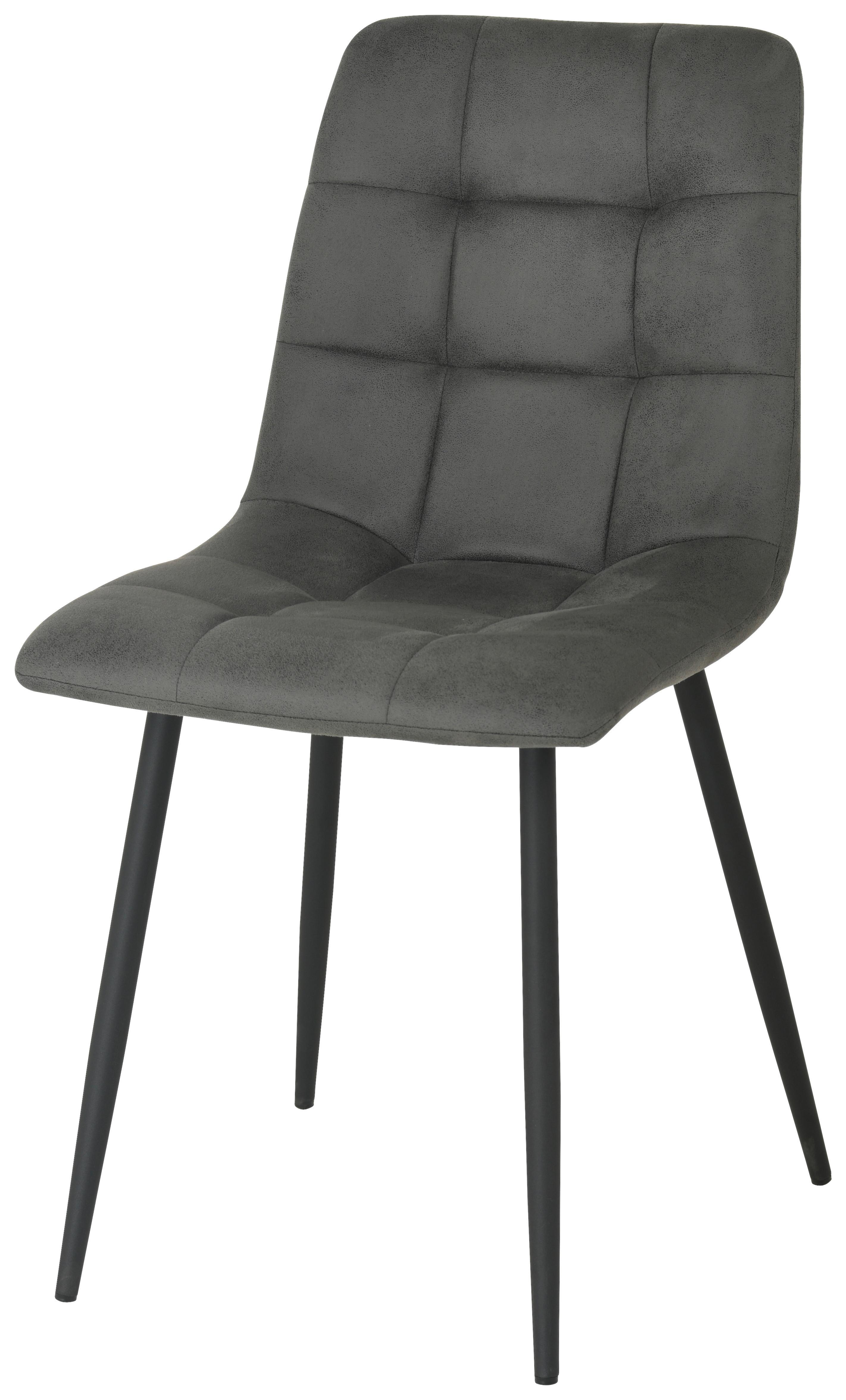 Stolica Lech - siva/crna, Konvencionalno, drvo/metal (45/88/55cm)