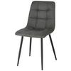 Scaun LECH - negru/gri, Konventionell, lemn/metal (45/88/55cm)