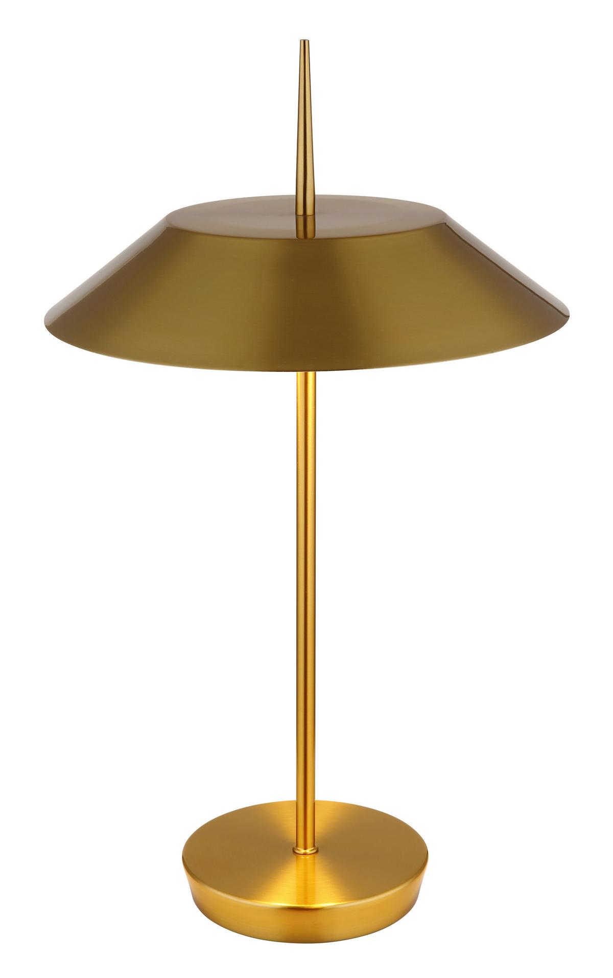 TISCHLEUCHTE 21032M - Messingfarben, Design, Metall (30/52cm) - Globo