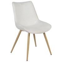 Scaun LOU - bej/culoare lemn stejar, Modern, lemn/metal (52/84/60cm) - Mömax