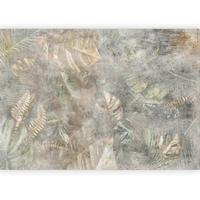 Fototapete Morning Moment Salbeigrün/Grauweiß - Salbeigrün/Grauweiß, LIFESTYLE, Textil (300/210cm) - artgeist