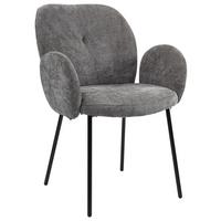 Armlehnstuhl Mara Grau/Schwarz - Schwarz/Grau, LIFESTYLE, Holz/Textil (60/87/64cm) - Mömax