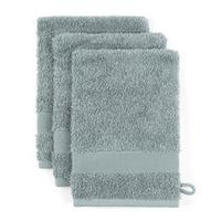 Waschlappen Silke Grau ca. 15x21cm 3er Set - Grau, Textil (15/21cm)