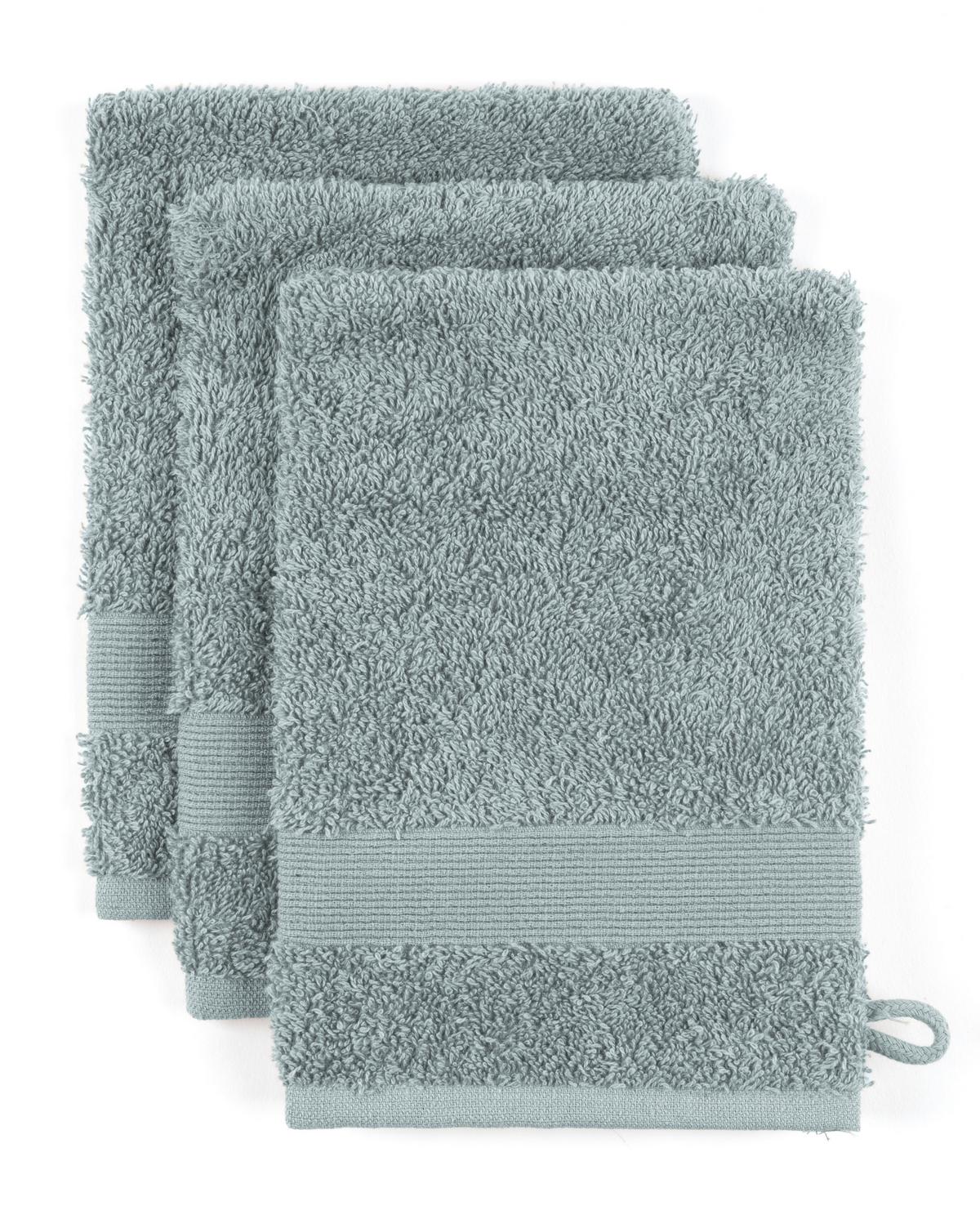 Waschlappen Silke Grau ca. 15x21cm 3er Set - Grau, Textil (15/21cm)