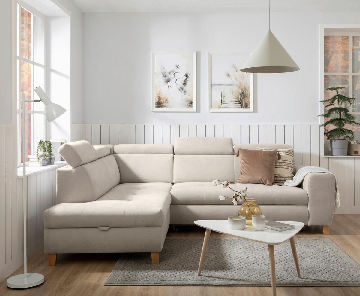 Coltar LUGO - crem, Modern, plastic/lemn (205/98/266cm) - Mömax