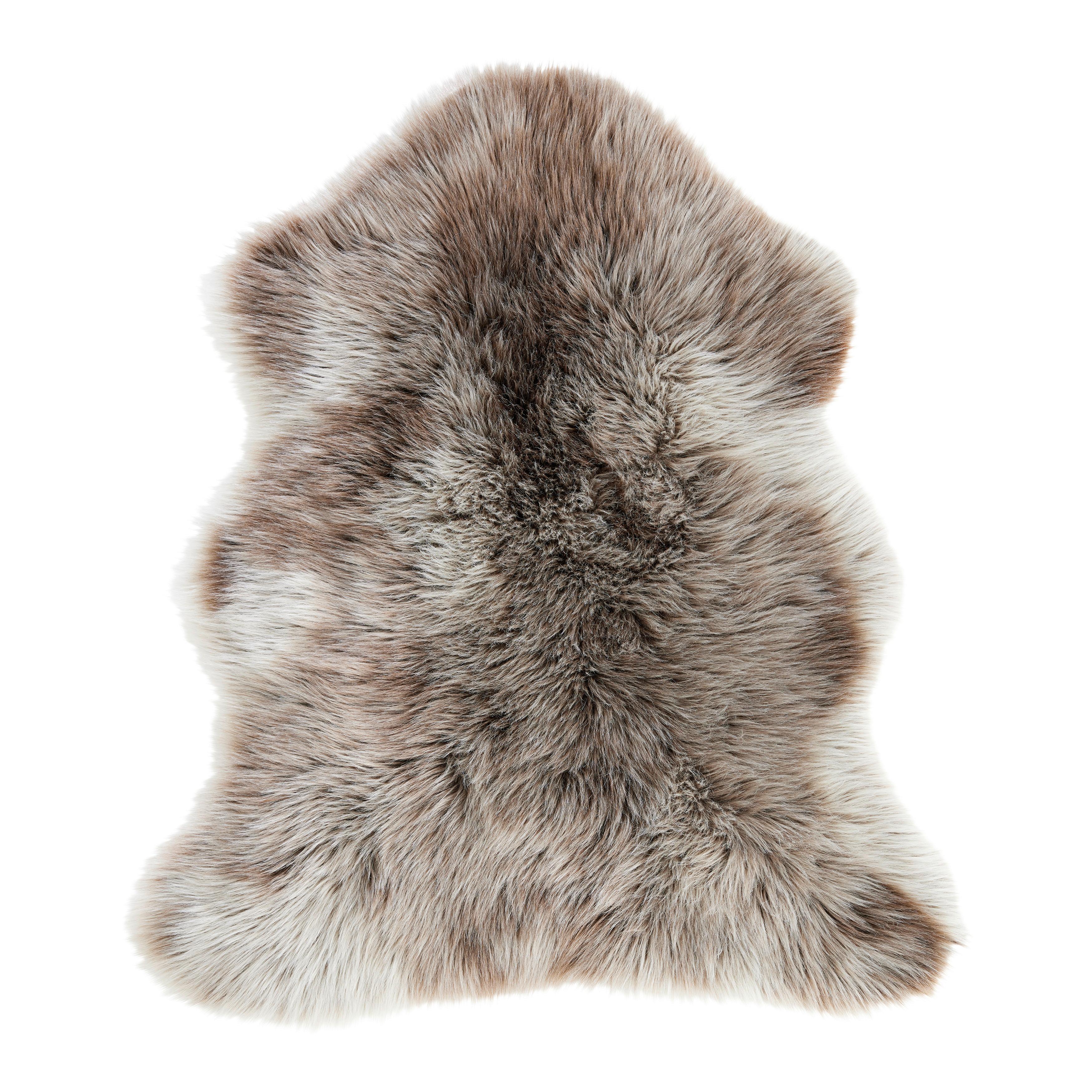 Kunstfell Andrei in Braun - Braun, MODERN, Fell (90/110cm) - Modern Living