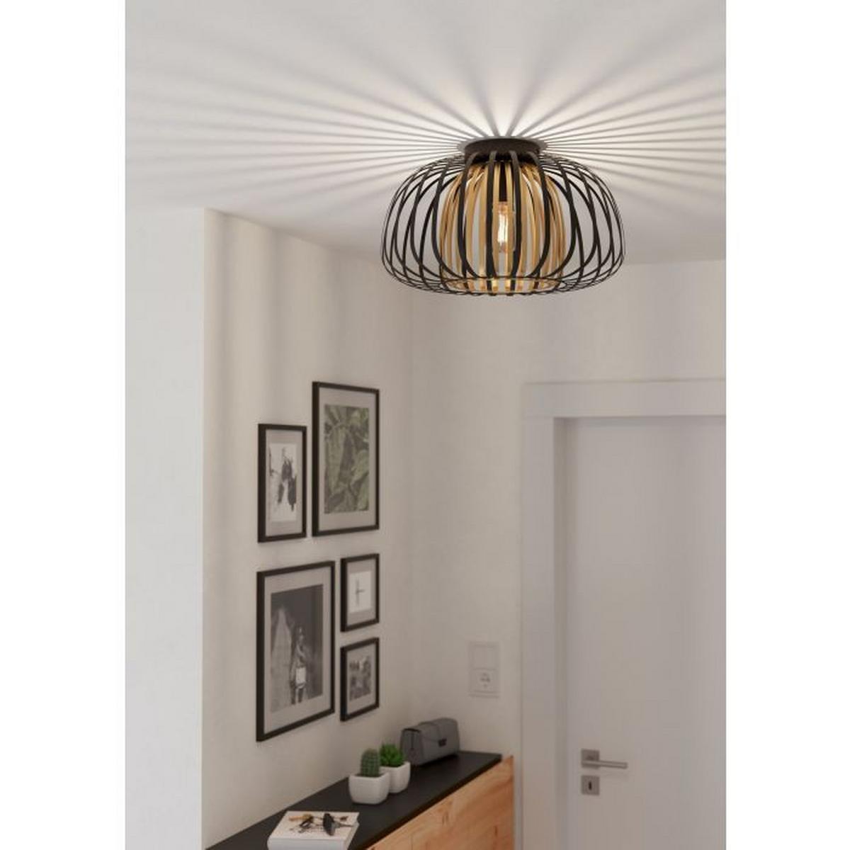 LAMPA SUFITOWA 99664* ENCINITOS - kolor mosiężny/czarny, Basics, metal (45/26cm) - Eglo