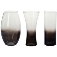 Vază Ombre II - străveziu/negru, Konventionell, sticlă (15/30cm) - Mömax