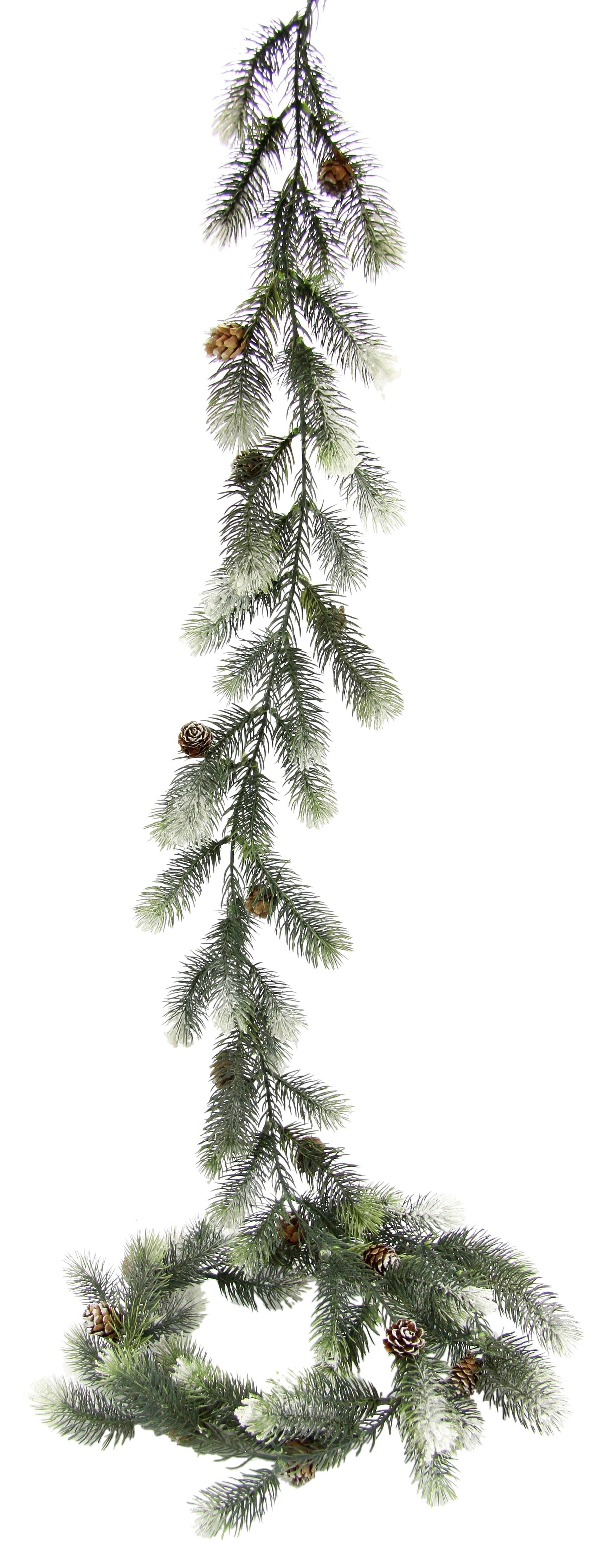 GIRLANDA CHOINKOWA 256337GNW - zielony, Basics (180cm)