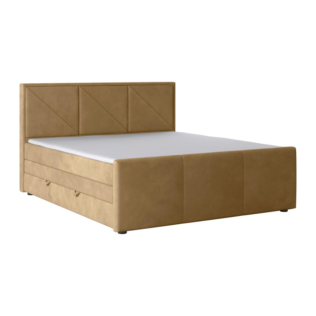 Boxspringbett Bologna ca. 180x200 cm Beige - Beige, MODERN, Holz/Kunststoff (180/200cm) - MID.YOU