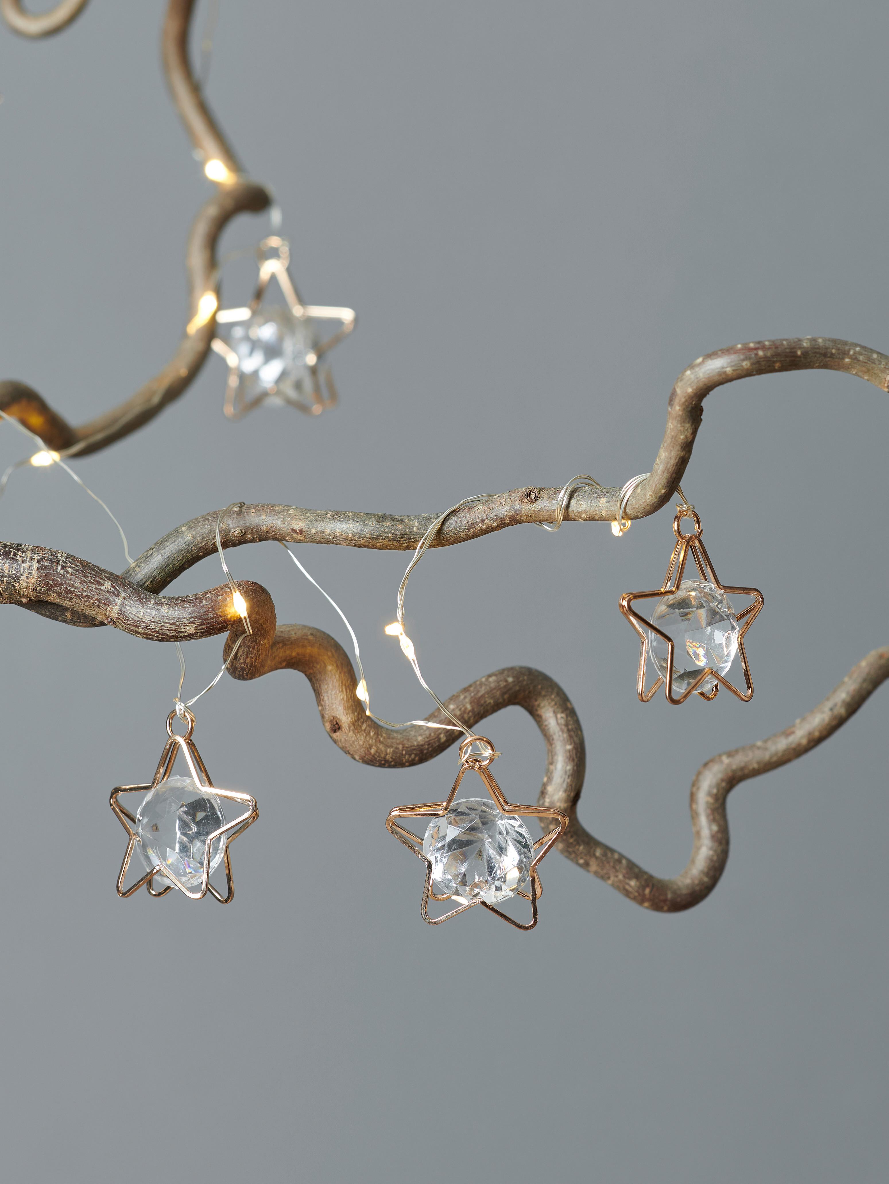 Fényfűzér Florin - aranyszínű, Konventionell, műanyag/fém (150cm) - Premium Living