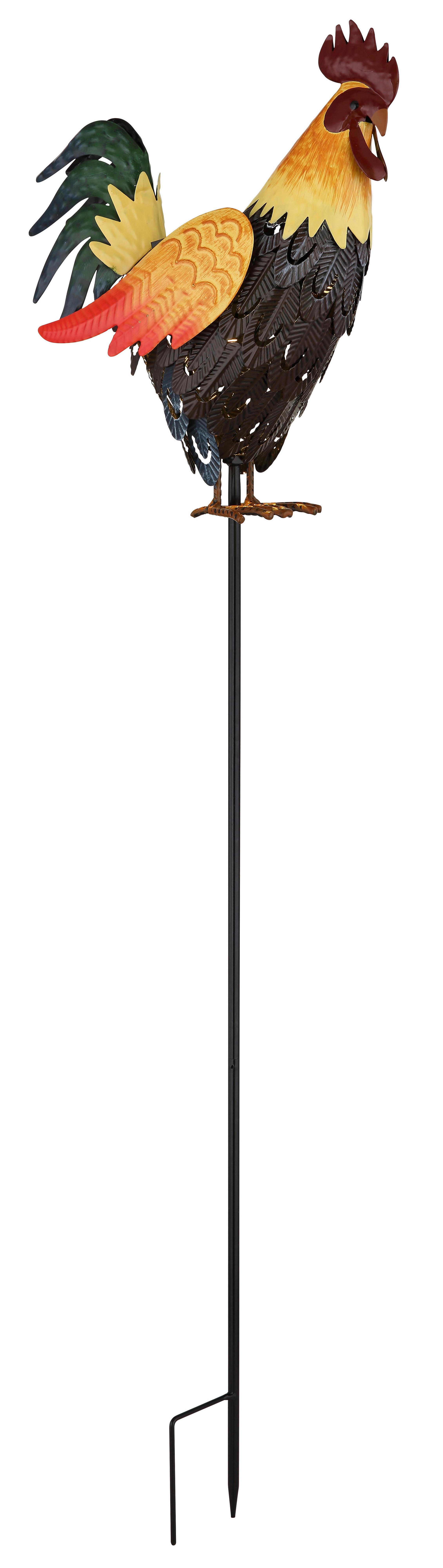 LAMPA SOLARNA HAHN - czarny/pomarańczowy, Basics, tworzywo sztuczne/metal (28,5cm) - Ambia Garden