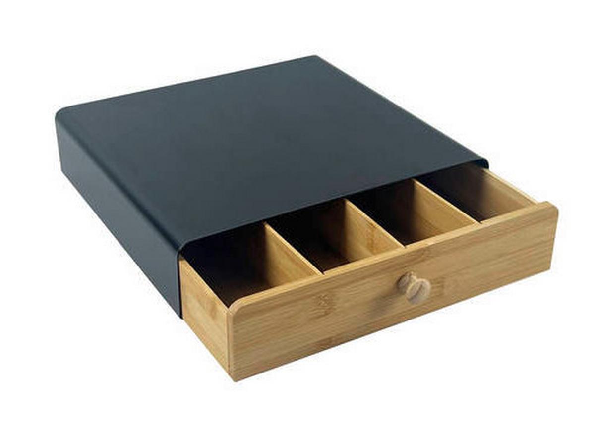 Organizator George 33x31x7,5cm - prirodne boje/crna, Konvencionalno, metal/prirodni materijali (33/31/7,5cm) - Mömax