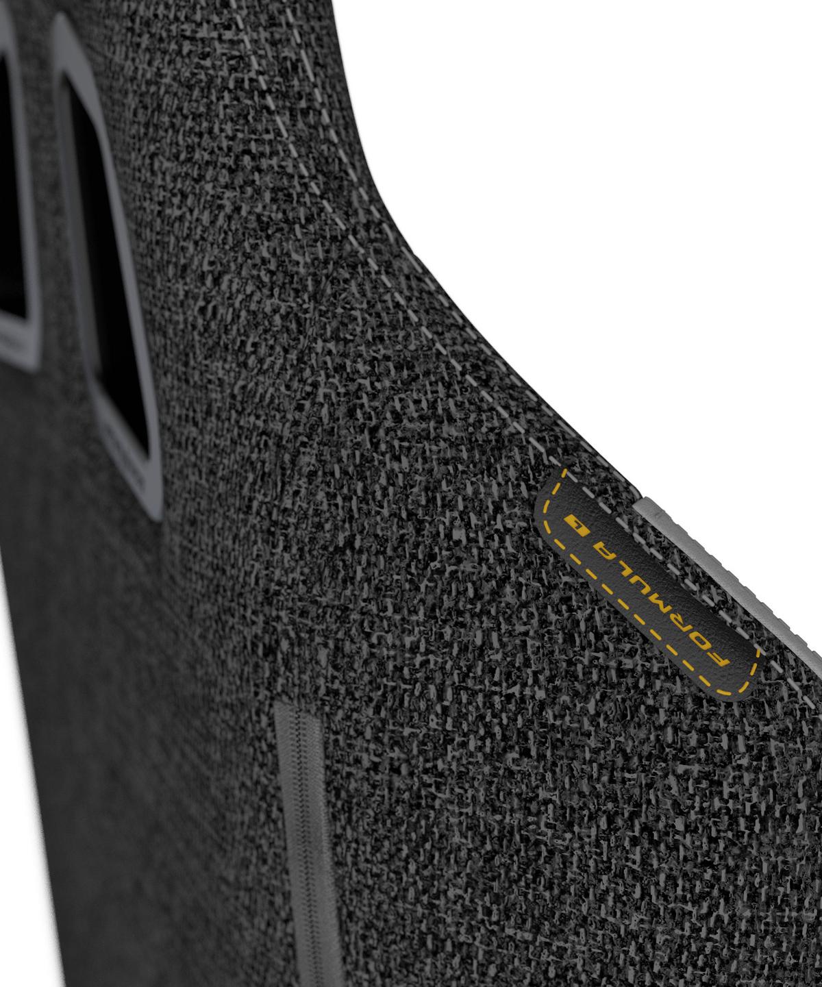 Gamingstuhl Formula Grau/ Schwarz - Schwarz/Grau, KONVENTIONELL, Kunststoff/Textil (70/129/70cm) - Dxracer