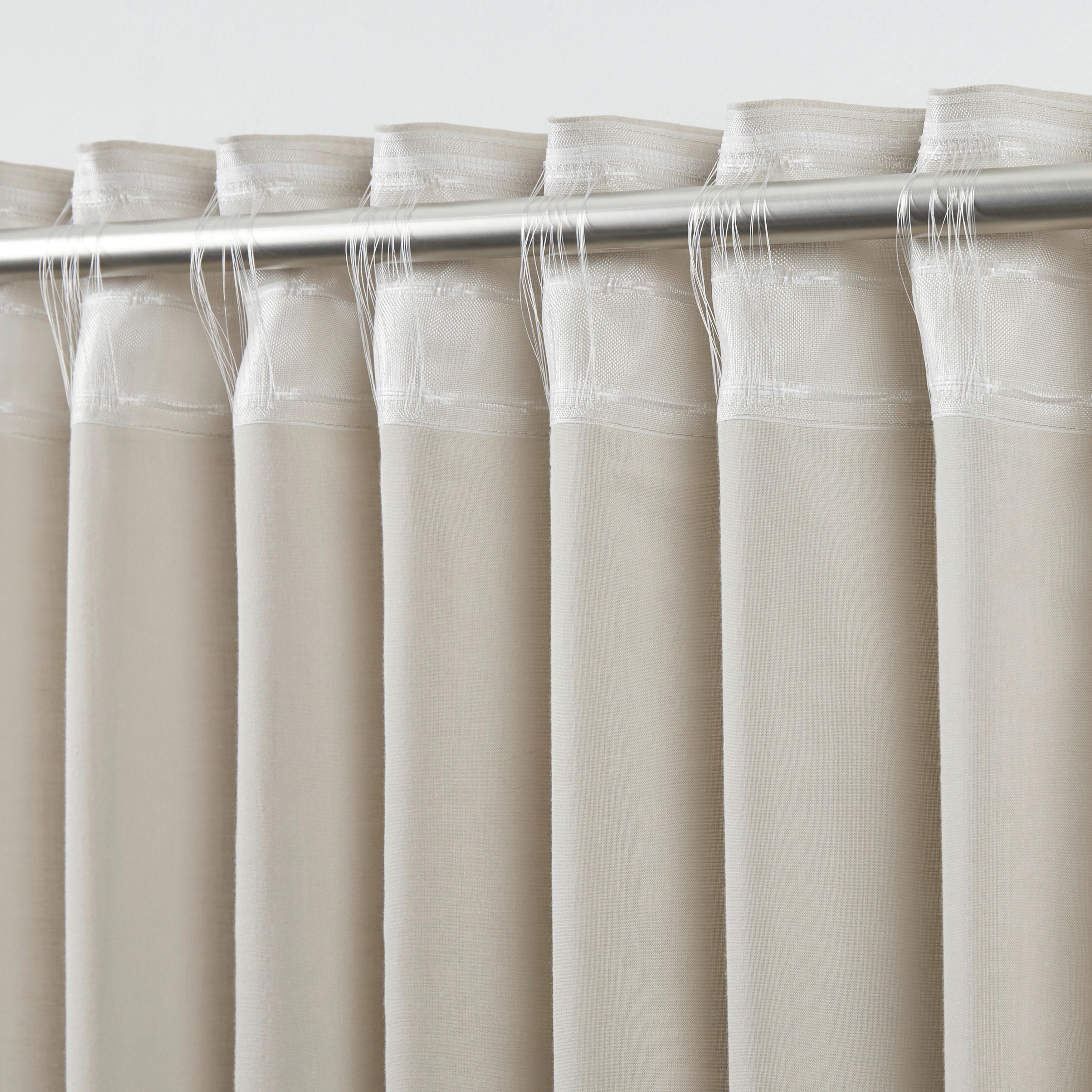 GARDINLÄNGD BIO-LUISE 2 STK. - beige, Natur, textil (140/255-267cm) - ecoTree