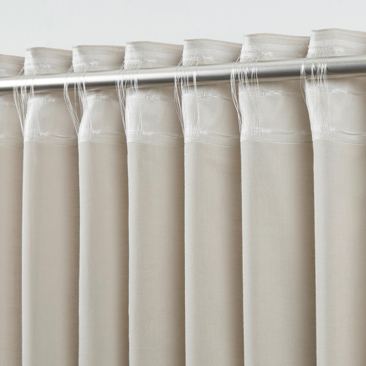 rideau prêt à poser in Beige ca. 140x255-267cm - Beige, Natur, Textil (140/255-267cm) - ecoTree
