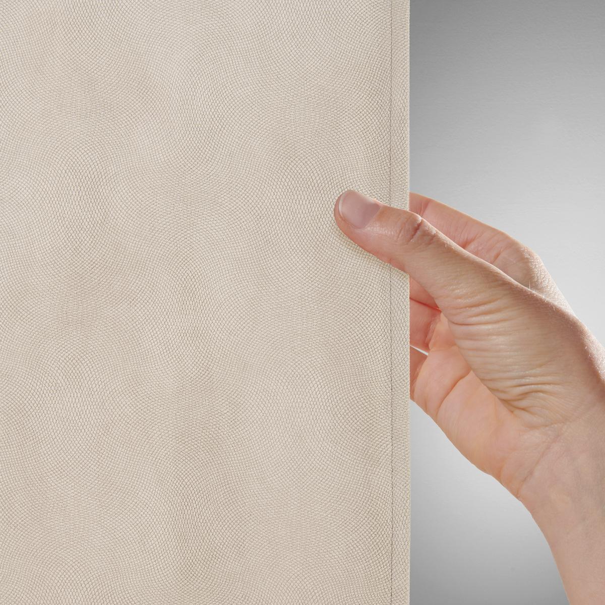 Fertigvorhang Bianca Hellgrau ca. 140x245cm - Hellgrau, KONVENTIONELL, Textil (140/245cm) - Modern Living