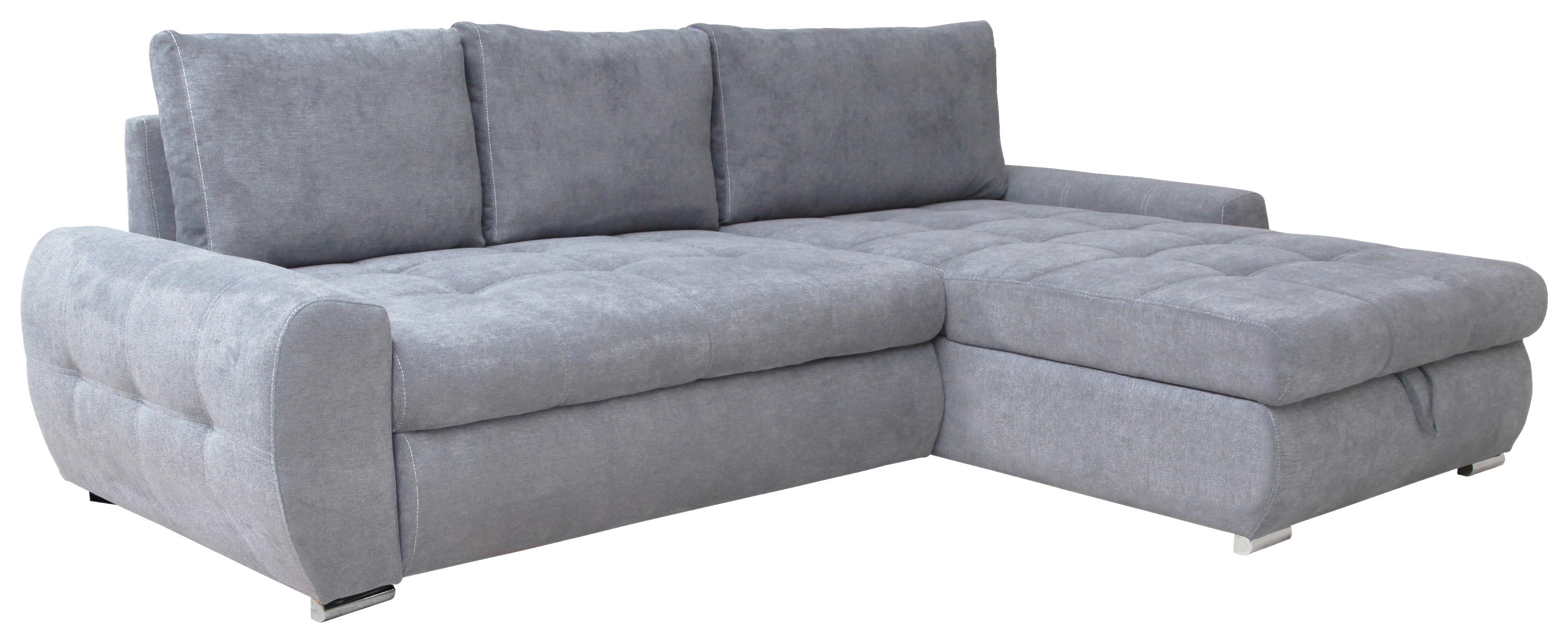 Colţar Extensibil Solar - gri deschis/alb, Design, textil (277/175cm) - Modern Living