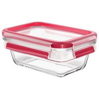 POJEMNIK NA ŻYWNOŚĆ N1040500 - czerwony, Basics, tworzywo sztuczne/szkło (16,8/11,8/7cm) - Emsa