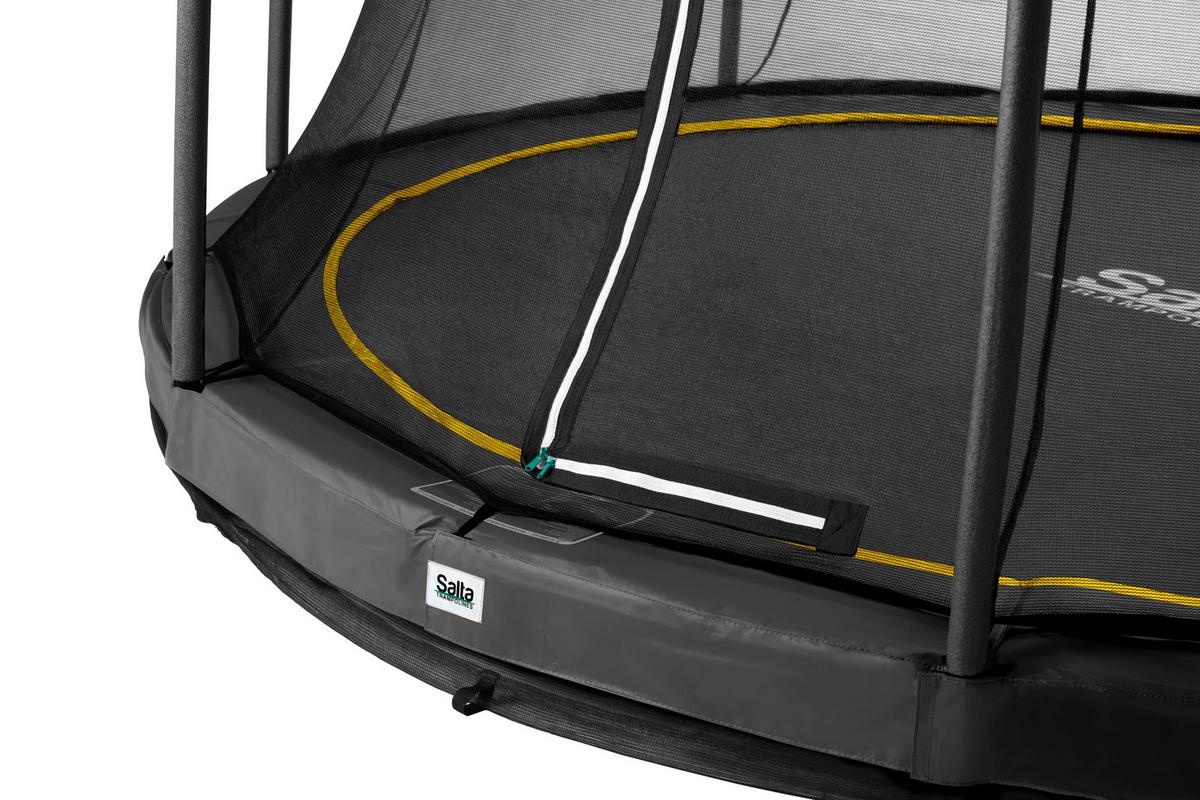Boden-Trampolin Salta Comfort Ø ca. 427cm - Schwarz, Basics, Metall (427cm) - Salta