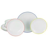 Jedilni Servis Luna Color Line, 12-Delni - večbarvno, Basics, keramika - Creatable