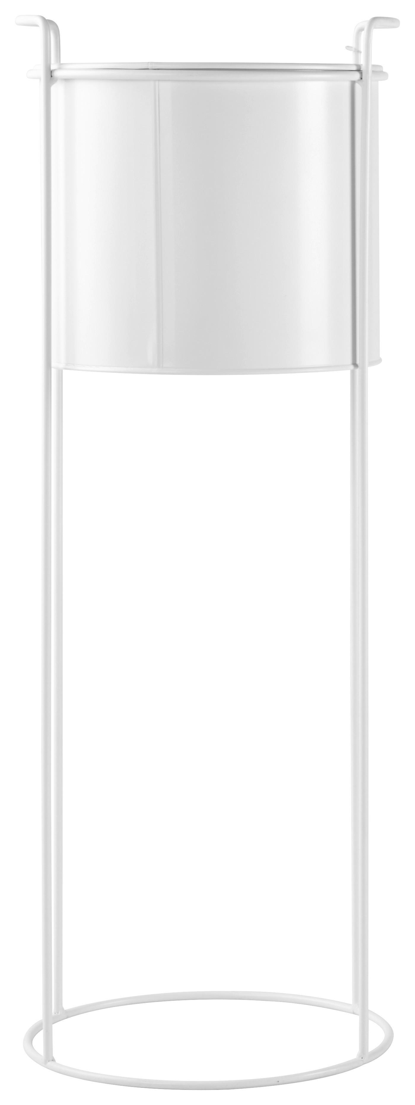 Virágállvány Trelleborg - fehér, Basics, fém (28/80cm) - Modern Living