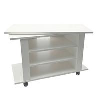 Lowboard Wl7.772 - Weiss/Schwarz, Design, Holzwerkstoff/Kunststoff (78/51/38cm) - Livetastic