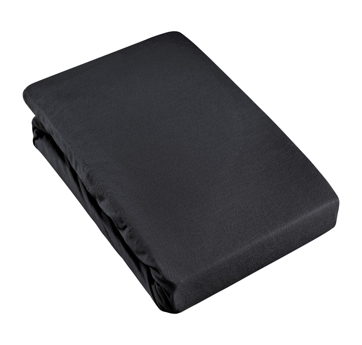 Gumis Lepedő Basic - fekete, Modern, textil (180/200cm) - Modern Living