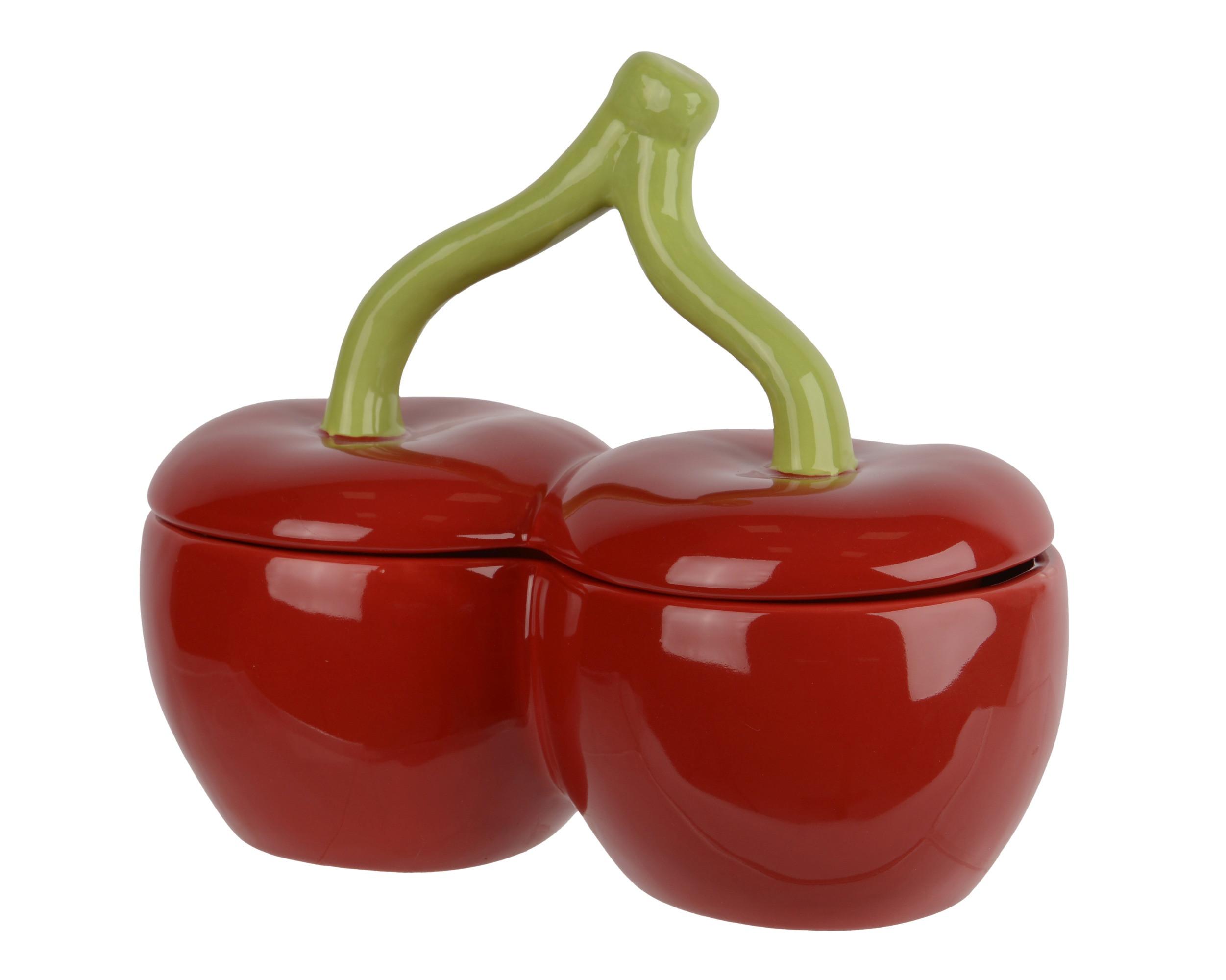 Zdjela Dekorativna Cherry - crvena, Basics, keramika (19/10,5/16cm)